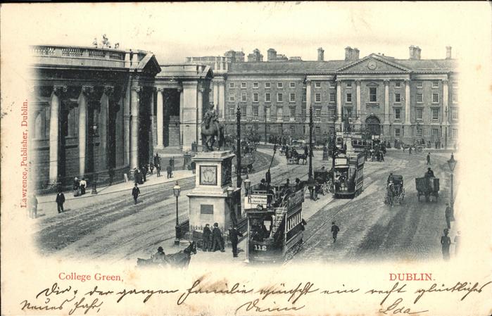 DUBLIN Ireland College Green Strassenbahn