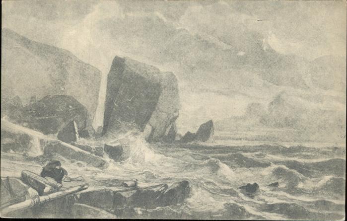 HELGOLAND Insel Schleswig-Holstein Kuenstlerkarte