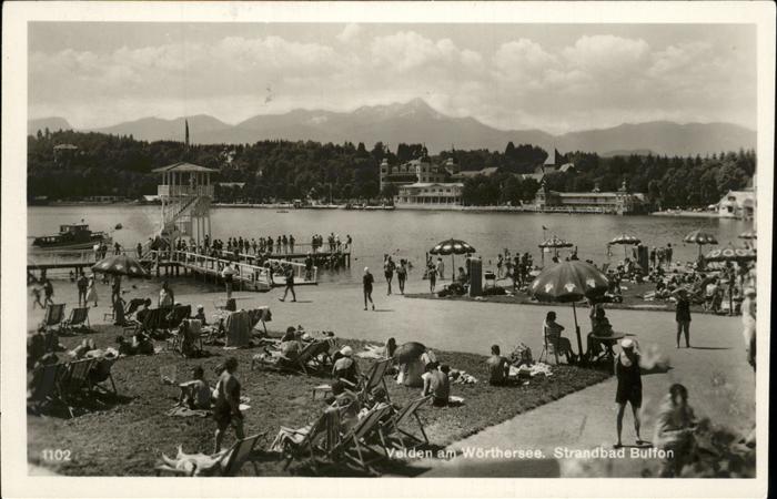 Velden Woerthersee Strandbad Bulfon Baden