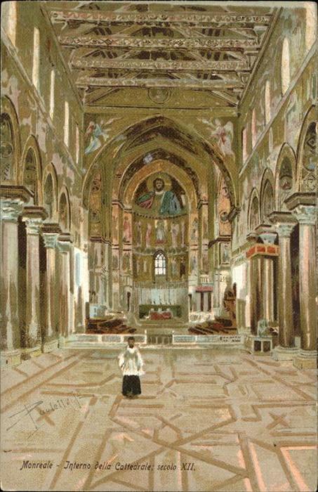 Monreale Interno della Cattedrale Künstlerkarte