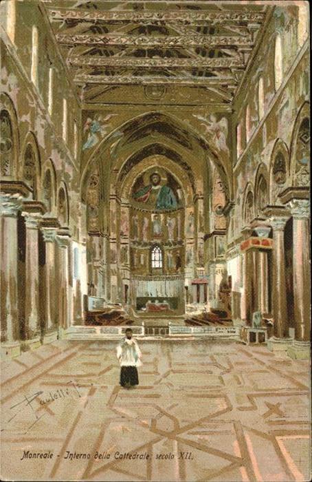 Monreale Interno della Cattedrale Künstlerkarte