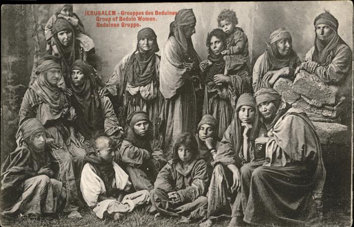 Jerusalem Yerushalayim Beduinengruppe