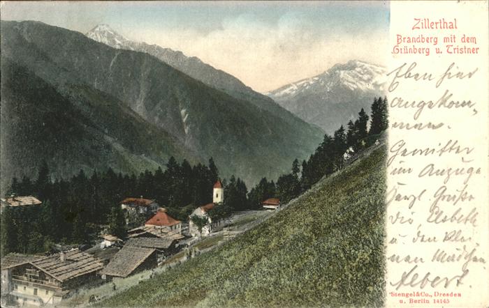Zillertal Tirol Brandberg Grünberg