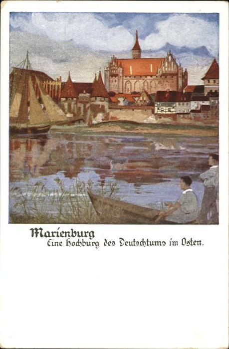 Marienburg Westpreussen Künstlerkarte