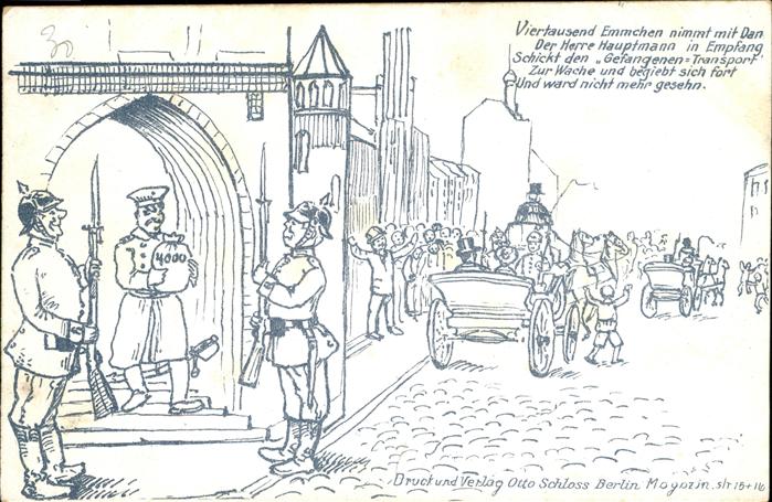 Koepenick Zeichnung Wache Kutsche