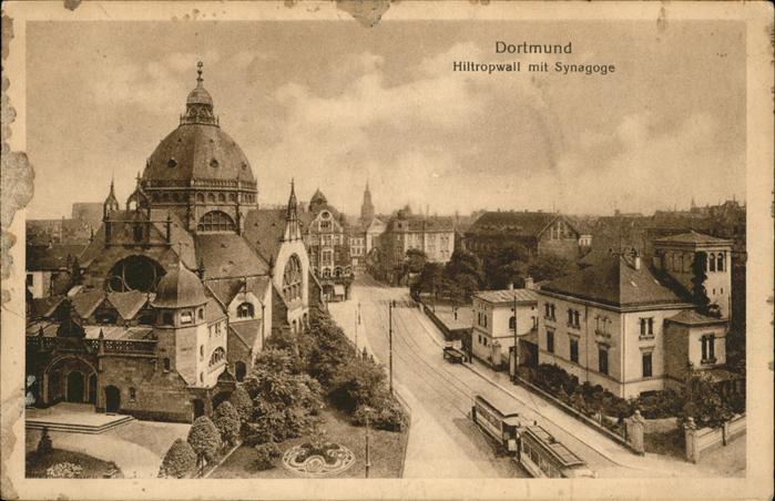 DORTMUND  CITY Hiltrowall mit Synagoge Strassenbahn