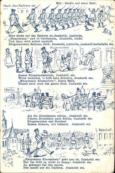 Koepenick Zeichnungen Künstlerkarte Hauptmann Kru