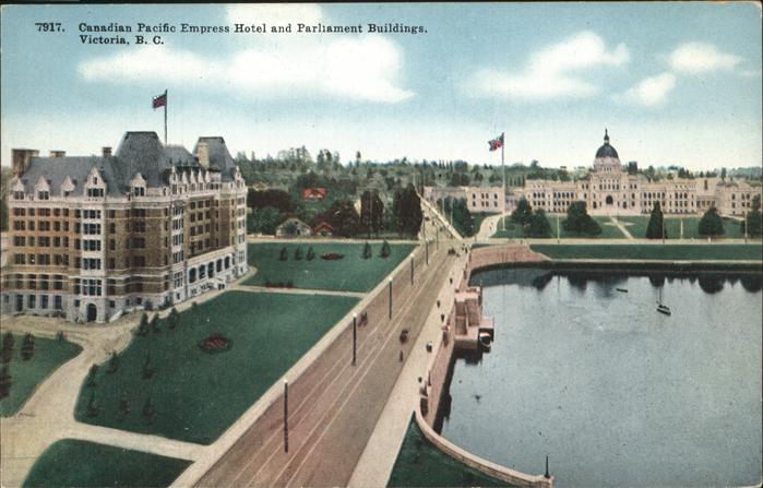 Victoria British Columbia Canadian Pacific Empress Hotel Parliament Buildings