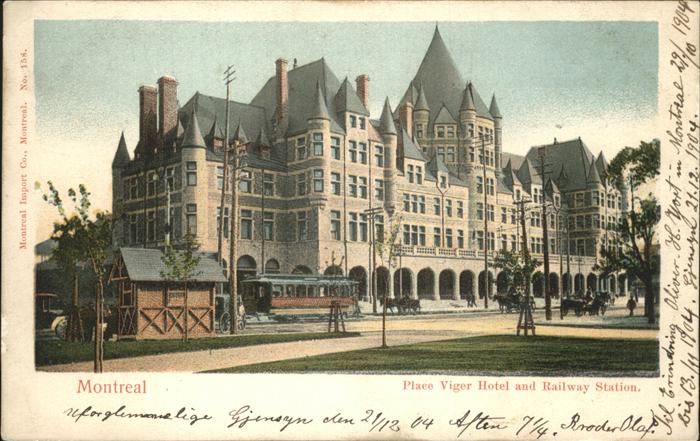 Montreal Quebec Viger Hotel Railway Station