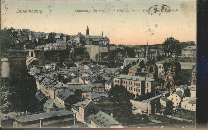 LUXEMBOURG  Luxemburg Faubourg Grand ville haute
