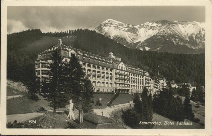 Semmering Niederoesterreich Hotel Panhans