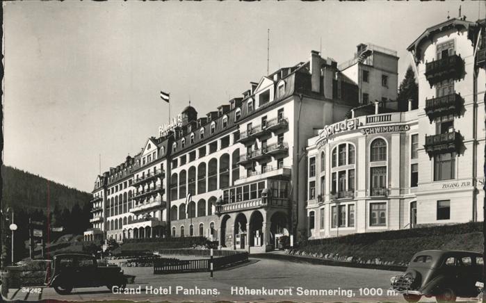 Semmering Niederoesterreich Grand Hotel Panhans