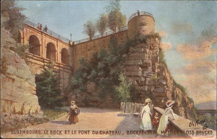 LUXEMBOURG  Luxemburg Chateau Bockfelsen Schloss Brucke