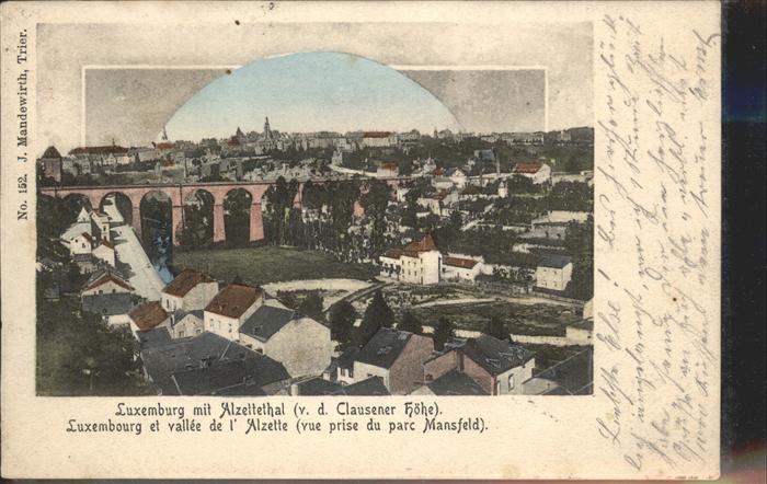 LUXEMBOURG Luxemburg Alzettethal Clausener H?he