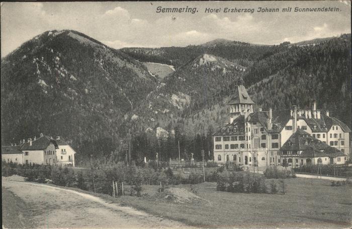 Semmering Niederoesterreich Hotel Erzherzog Johann Sonnwendstein