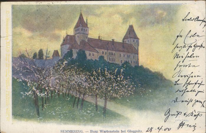 Semmering Niederoesterreich Burg Wartenstein Gloggnitz