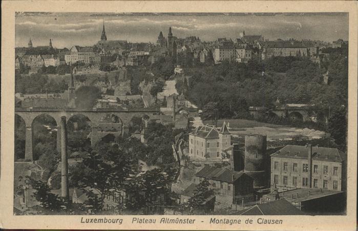 LUXEMBOURG  Luxemburg Plateau Altm?nster Montagne Clausen