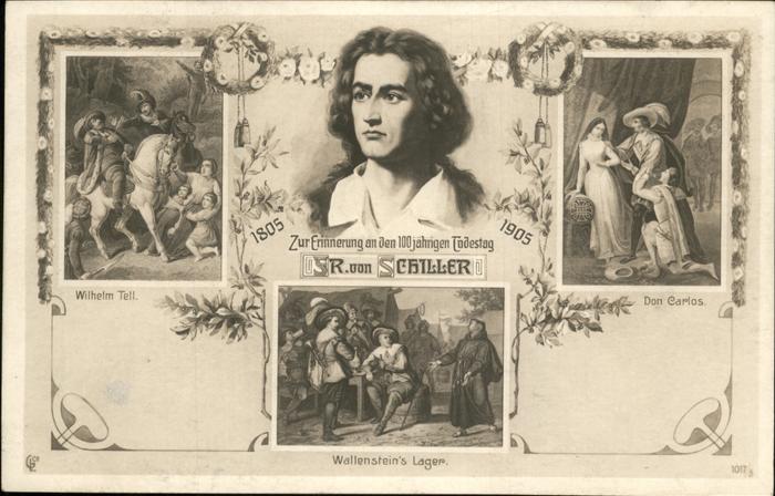 Schiller Friedrich 100jährigen Todestag