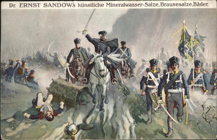 Werbung Militaria Dr Ernst Sandow Mineralwasser