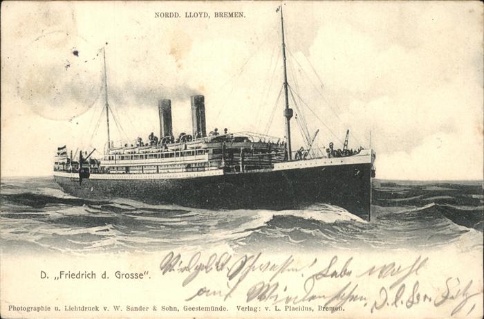 Dampfer Oceanliner D Friedrich d Grosse