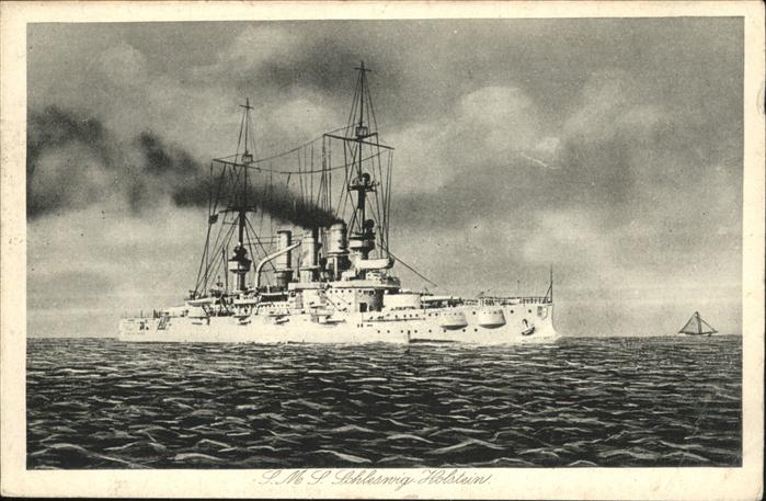 Dampfer Oceanliner S M S Schleswig Holstein
