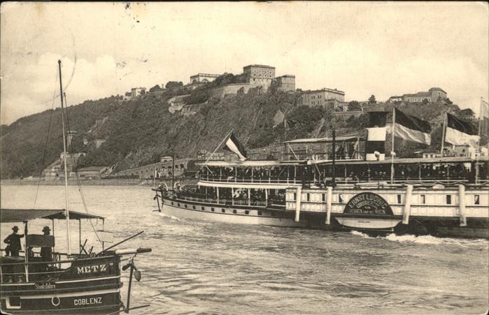 Dampfer Seitenrad Ernst Ludwic Ehrenbreitstein