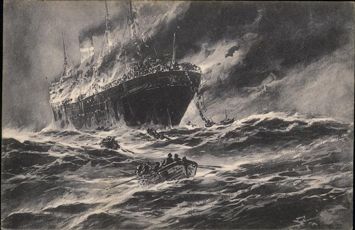 Stoewer Willy Tegel Dampfer schwarz weiss rot