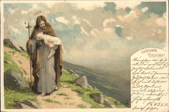 Mailick Ostern Schaf Jesus