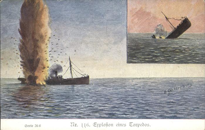 Marine Nr 116 Explosion Torpedo