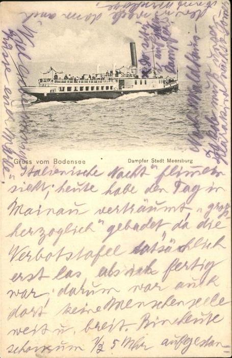 Dampfer Binnenschifffahrt Stadt Meersburg Bodensee