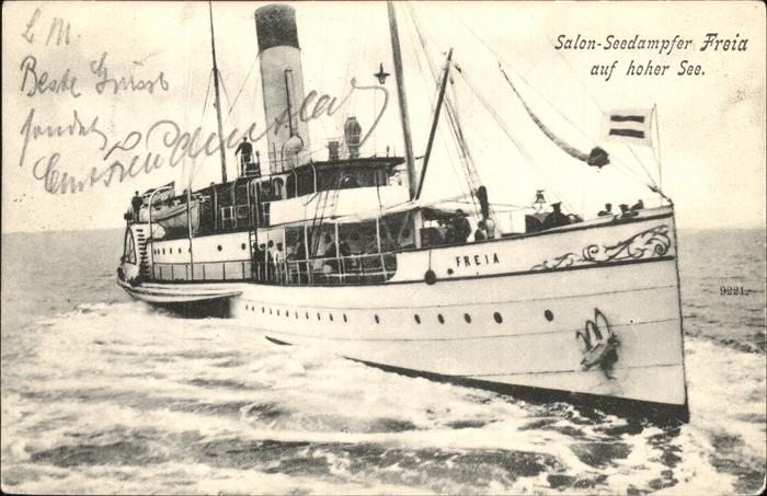 Dampfer Seitenrad Freia