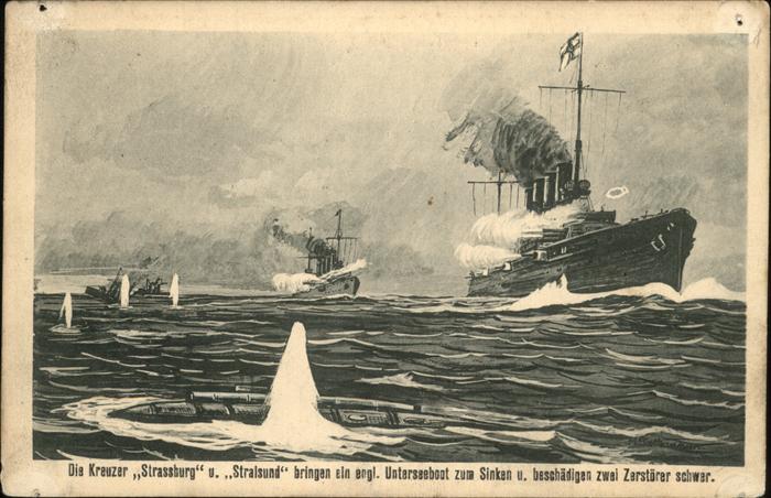 Marine Strassburg Stralsund U-Boot WK1