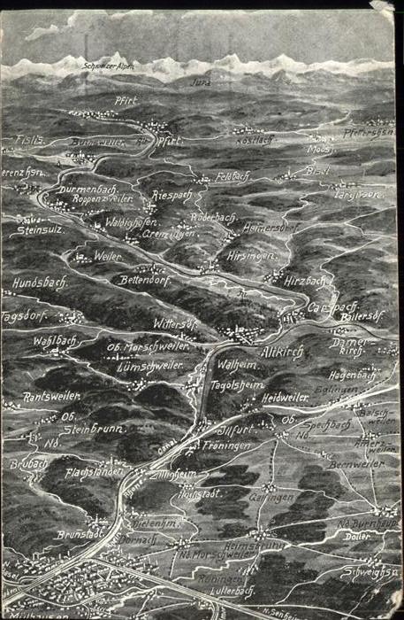 Riespach Schlachtfeld Mülhausen Schweizer Grenze