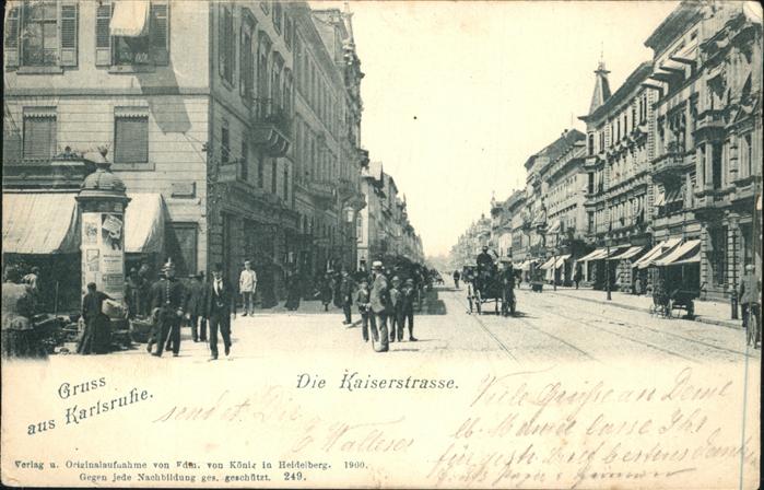 Karlsruhe Kaiserstrasse Kutsche