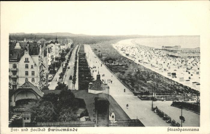 Swinemuende Ostseebad Westpommern Strandpromenade