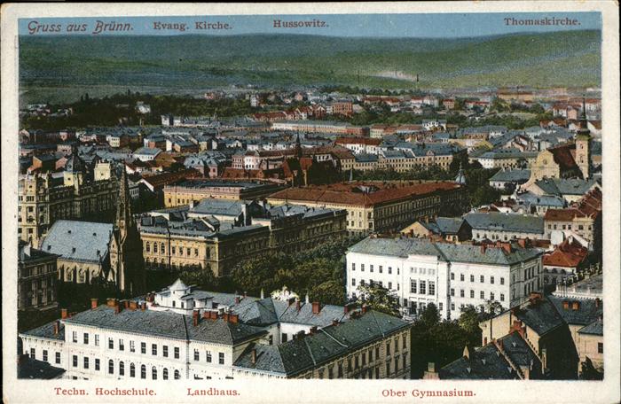 Bruenn Brno Landhaus Gymnasium Kirche Thomaskirche