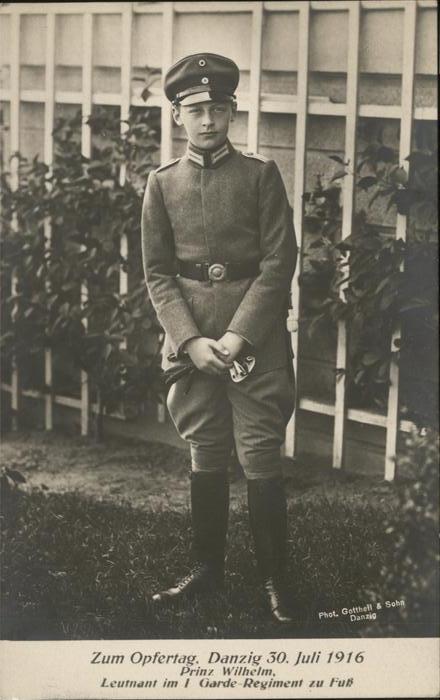 Adel Prinz Wilhelm Leutnant