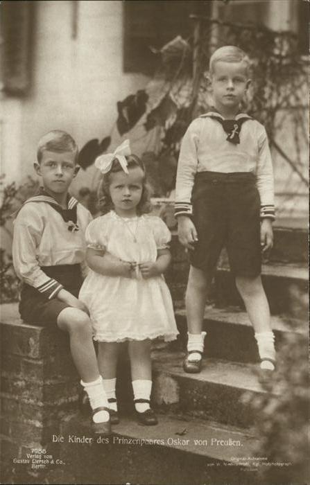 Adel Preussen Kinder Prinzenpaar Oskar