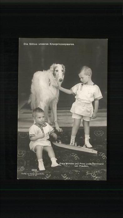 Adel Preussen Prinz Wilhelm Prinz Louis Ferdinand Hun