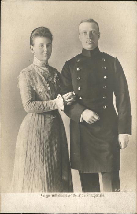 Adel Niederlande Königin Wilhelmine und Prinzgemahl