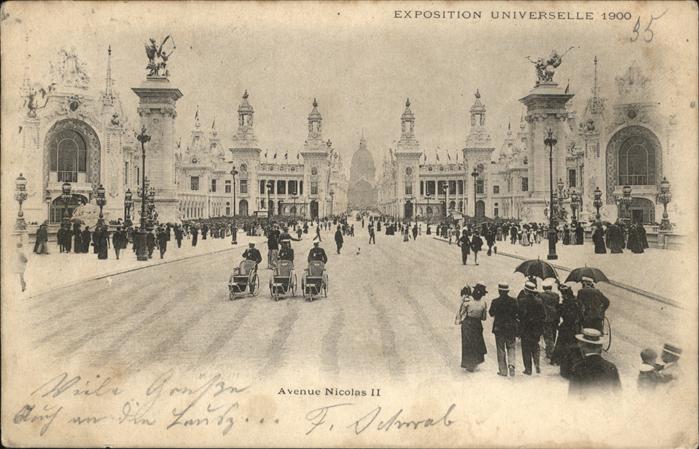 Exposition Universelle Paris 1900 Avenue Nicolas II