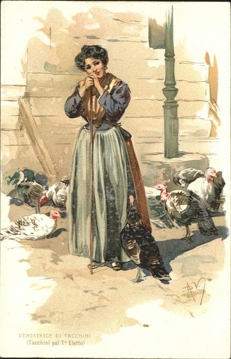 Gefluegel Truthähne Verkäuferin