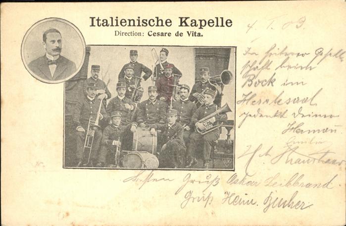 Musikanten Kapelle Italien Cesare de Vita