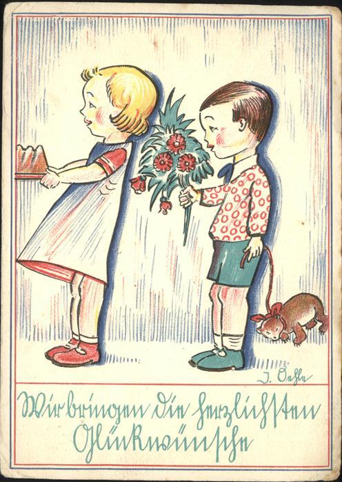 Kuenstlerkarte Nr 600 Josef Oehle