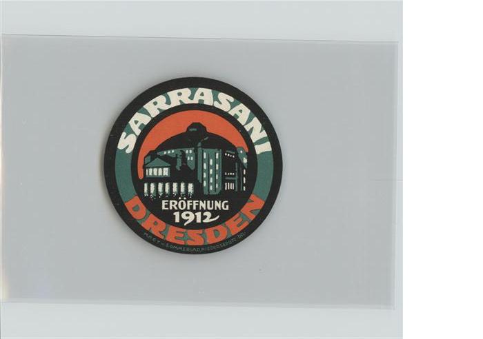 Werbung Sarrasani Eröffnung Dresden
