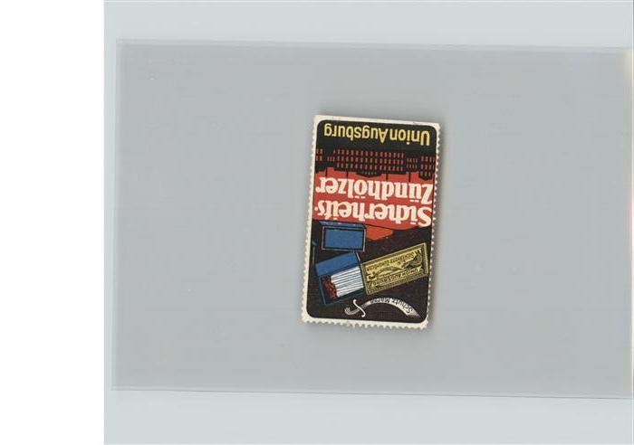 Werbung Sicherheitszundhölzer Union Augsburg