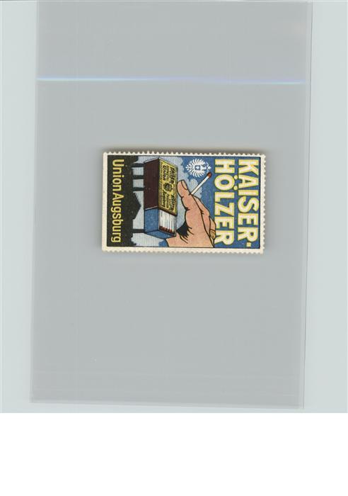 Werbung Kaiserhölzer Union Augsburg