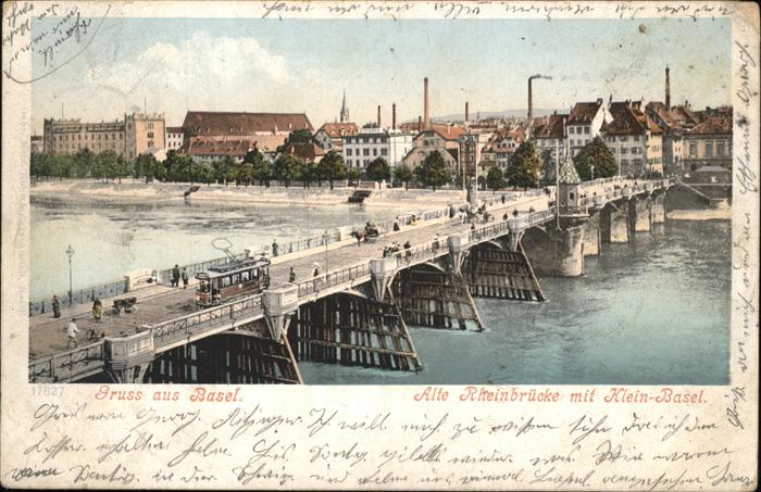 Basel BS Rheinbruecke Strassenbahn