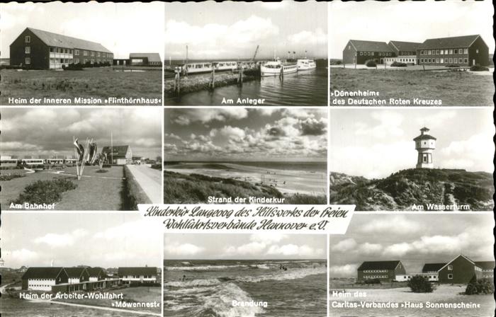Langeoog Dünenheim Rote Kreuz Bahnhof