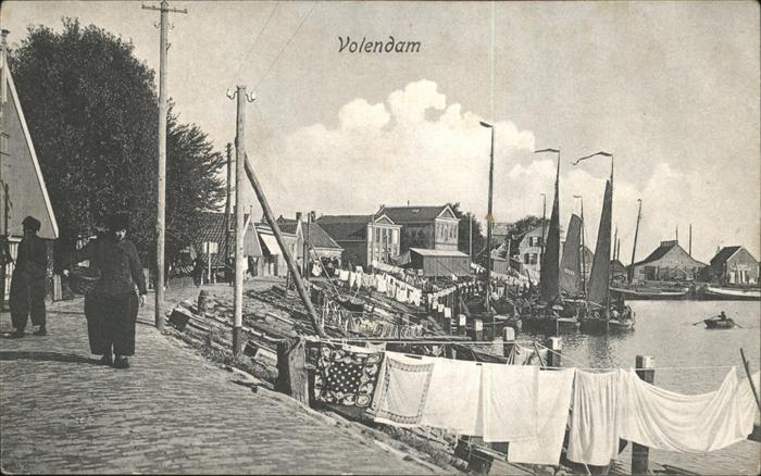 Volendam Hafen Segelboote